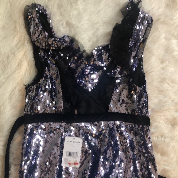 Free People NWT Sequin Siren Mini Dress 🔥✨ - Picture 8 of 9